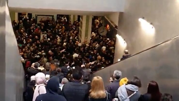 Burası miting alanı değil, İstanbul Kirazlı Metro durağı